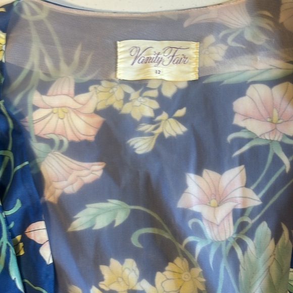 🌼 Vintage 1970s Vanity Fair Floral Maxi Dress – Size M - Picture 11 of 12